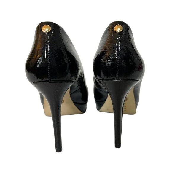 MICHAEL Michael Kors Midnight Blue Patent Platform Pump AG12J - Picture 4 of 8